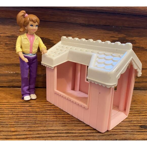 Vintage Playskool Girl & Dollhouse Bits Lot Of 2 - Picture 1 of 7